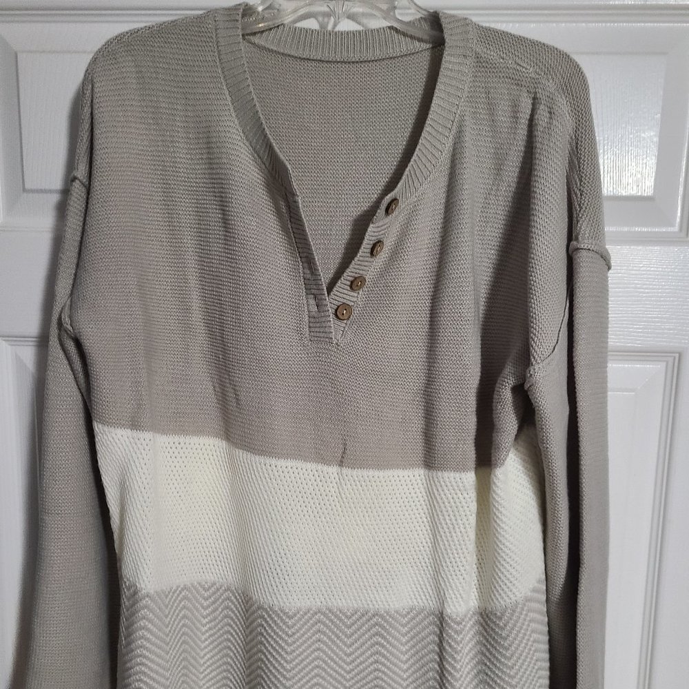 Color block sweater